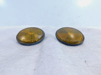 Pair Honda CBR1000RR Shadow 750 1100 Rear License Plate Plate Bracket Reflectors - C3 Cycle