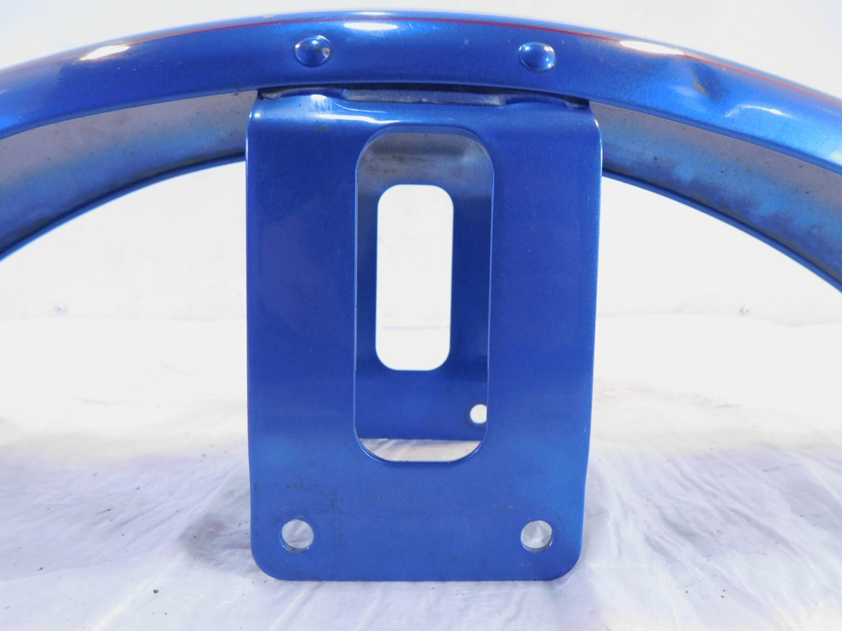 Harley Davidson Sportster 883 & 1200 & Dyna Silver Blue Front Wheel Cover Fender - C3 Cycle