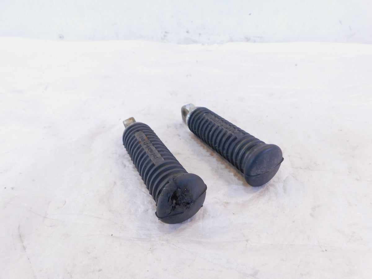 Harley Davidson Touring Dyna Sportster & Softail Black Front Footpeg Footrests - C3 Cycle