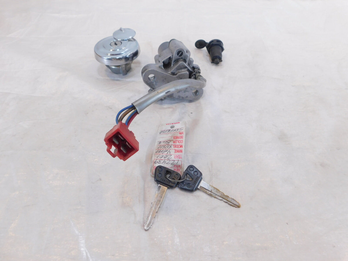 Yamaha V-Star 650 & 1100 Ignition Switch & Fuel Tank & Storage Lock Set w/ Key - C3 Cycle