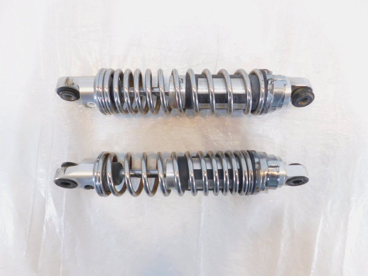 Harley Davidson Sportster 883 Hugger & 1200 Custom Chrome Rear Shock Absorbers - C3 Cycle