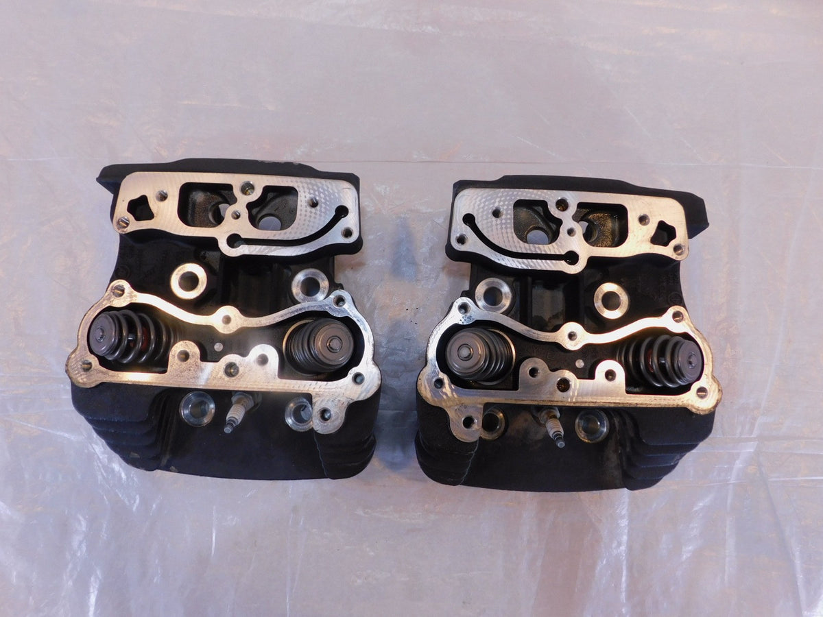 Harley Davidson Dyna Softail Twin Cam 96" Front Rear Cylinder Heads -Fin Damage - C3 Cycle