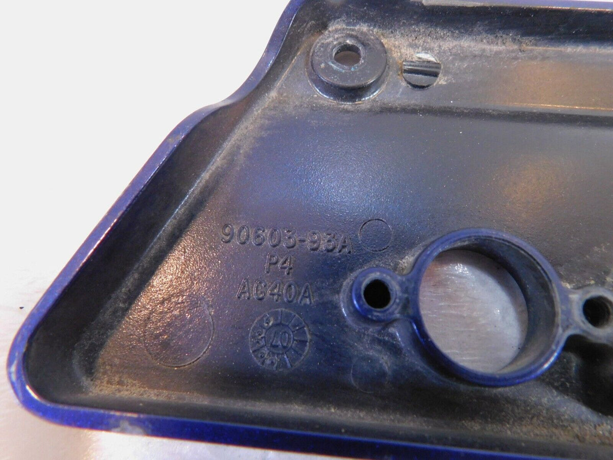 Harley Touring Road King Electra Street Glide Blue Left Saddlebag Latch Cover - C3 Cycle