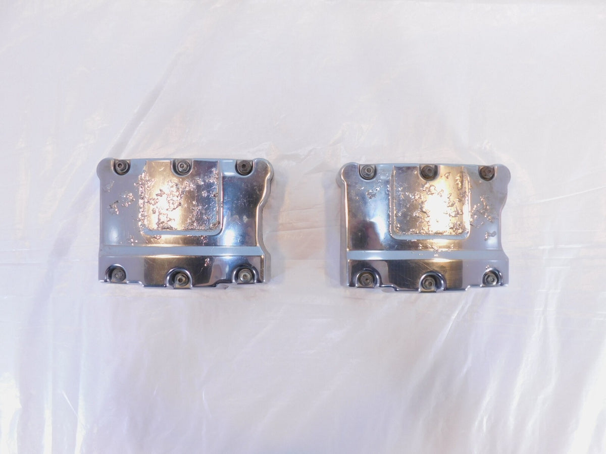 Harley Davidson Touring Dyna & Softail Chrome Cylinder Head Rocker Boxes