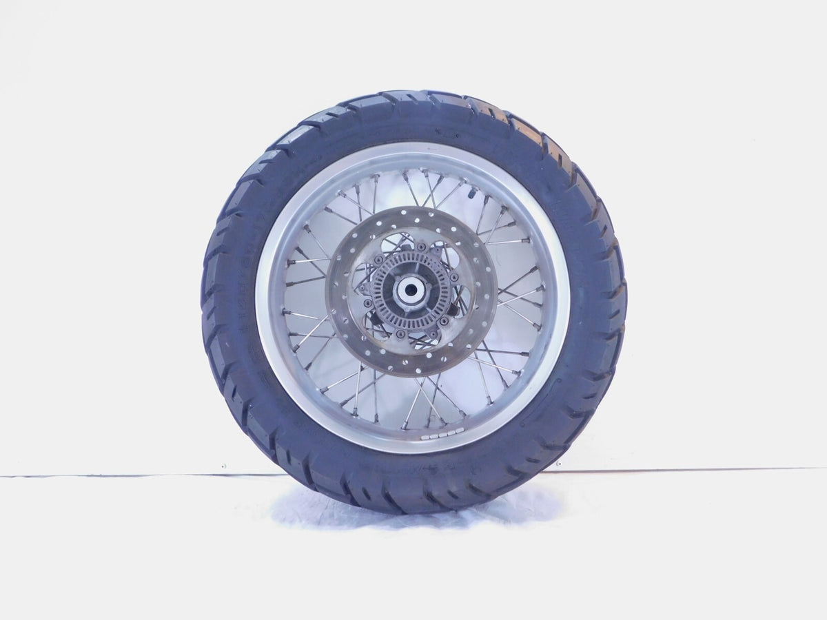 BMW G650GS Sertao & F650GS Dakar Spoked Laced Rear Wheel Rim w/ Tire & Rotor - C3 Cycle