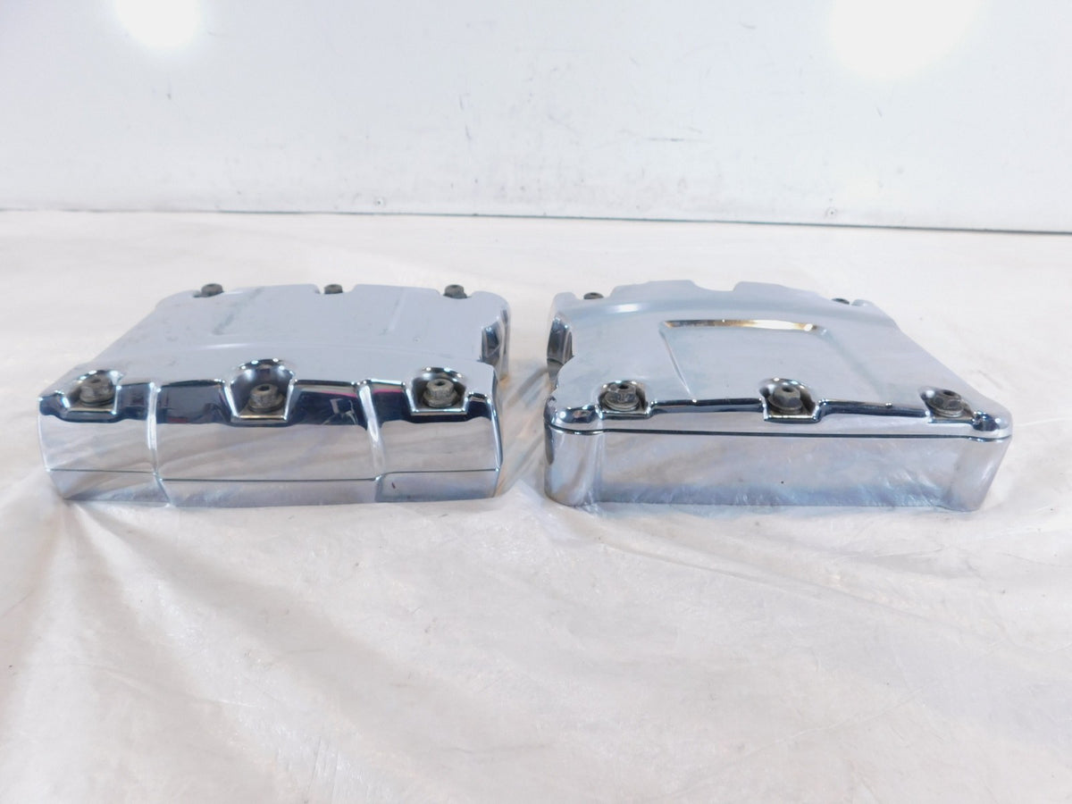 Harley Davidson Touring Dyna & Softail Chrome Cylinder Head Rocker Boxes - C3 Cycle