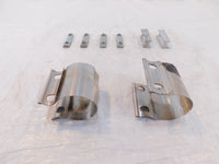 2012 BMW F800R F800 R Silver Rear Cooling Exhaust System Manifold Holder Clamps - C3 Cycle
