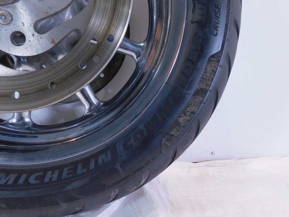 Harley Touring Road King & Electra Glide Front Chrome Wheel Rim w/ Tire & Rotors - C3 Cycle