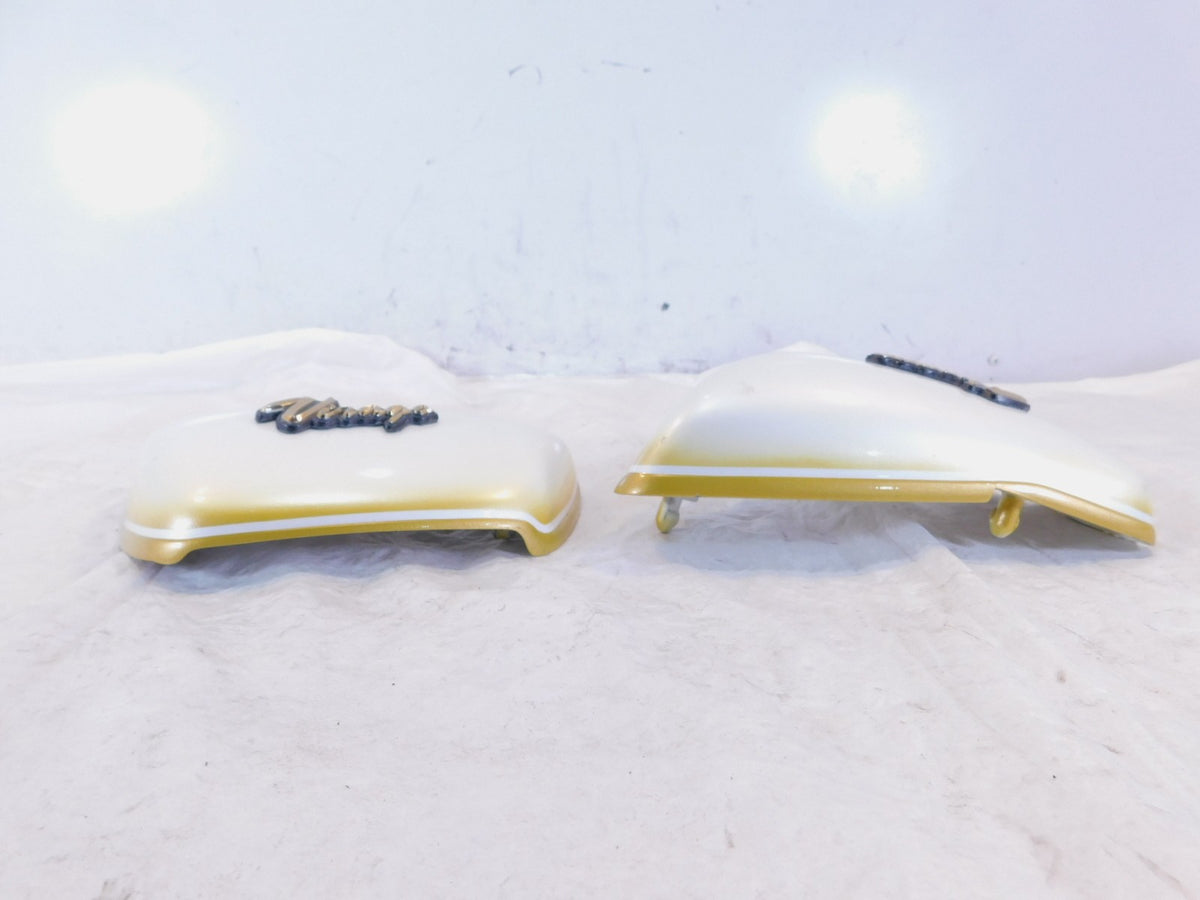 Yamaha Virago XV700 700 1100 XV1100 White Left/Right Side Frame Cover Panels - C3 Cycle