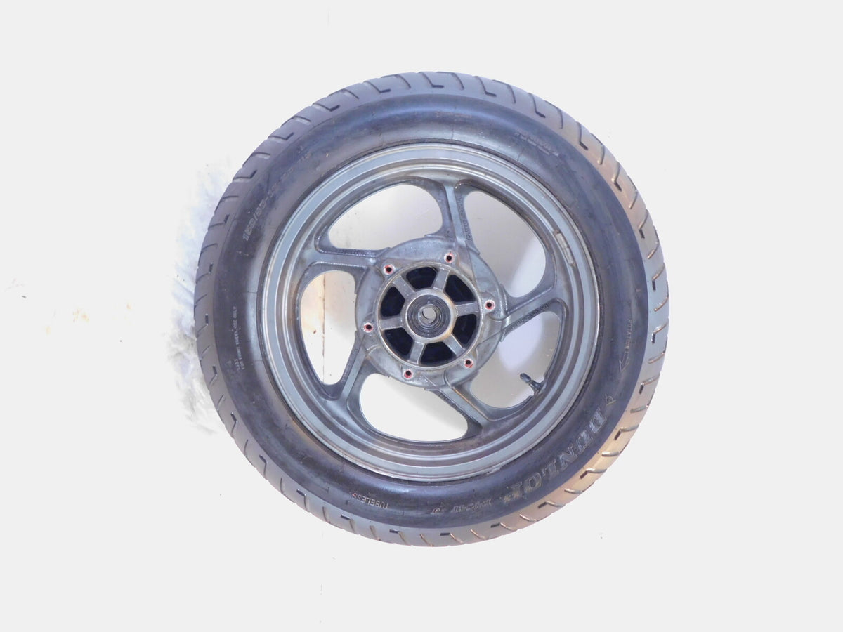 1994-2006 Kawasaki Concours 1000 ZG1000 Silver Cast Rear Wheel Rim & Tire - C3 Cycle