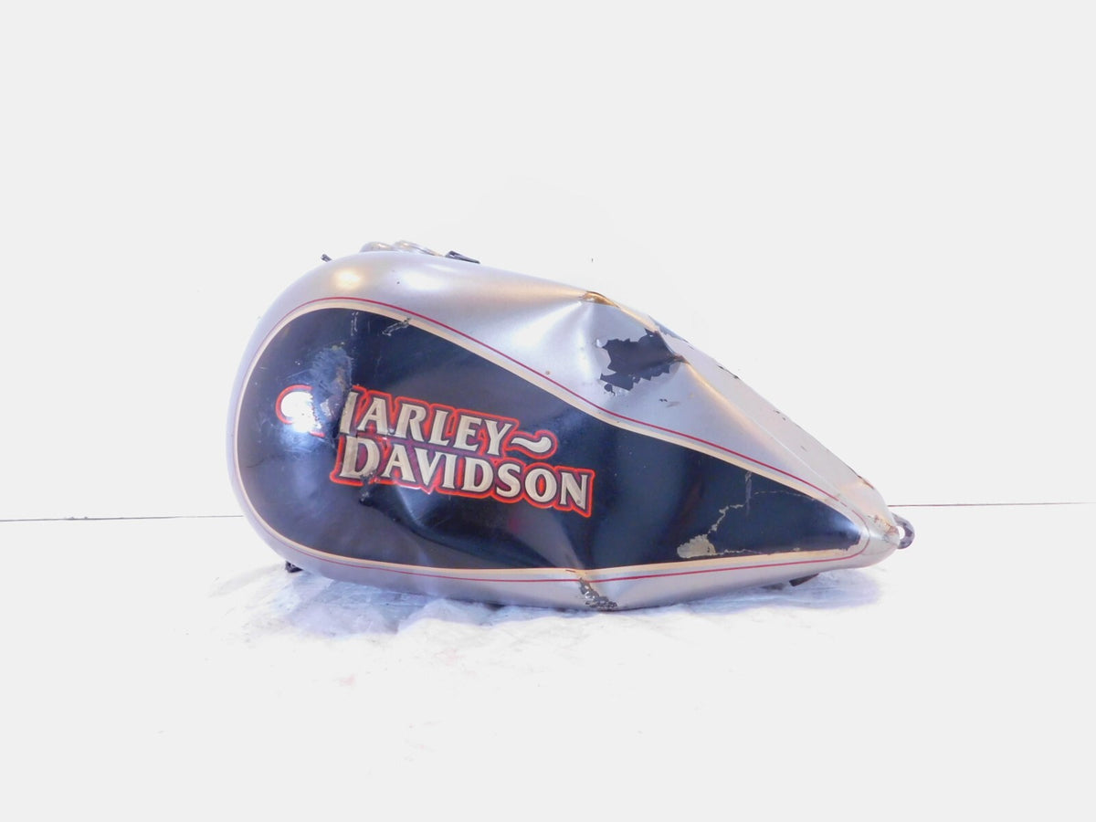 97-03 Harley Davidson Dyna Super Glide Gas Fuel Petrol Tank Reservoir - Dented - C3 Cycle