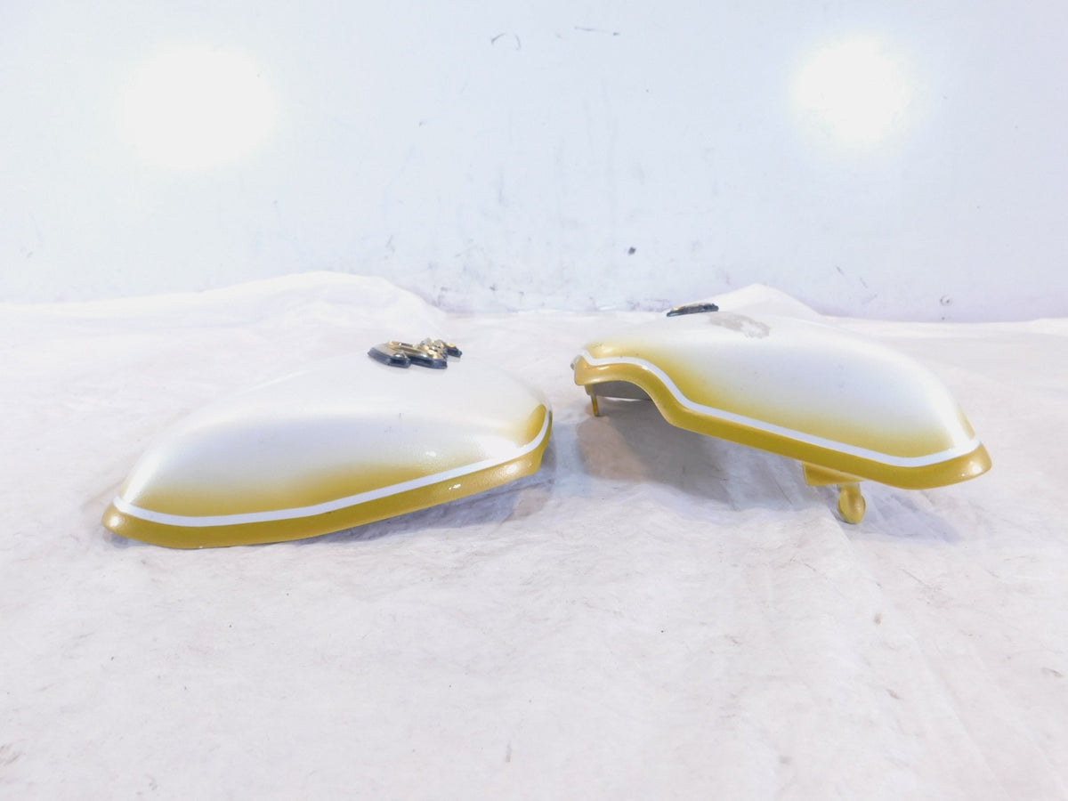 Yamaha Virago XV700 700 1100 XV1100 White Left/Right Side Frame Cover Panels - C3 Cycle