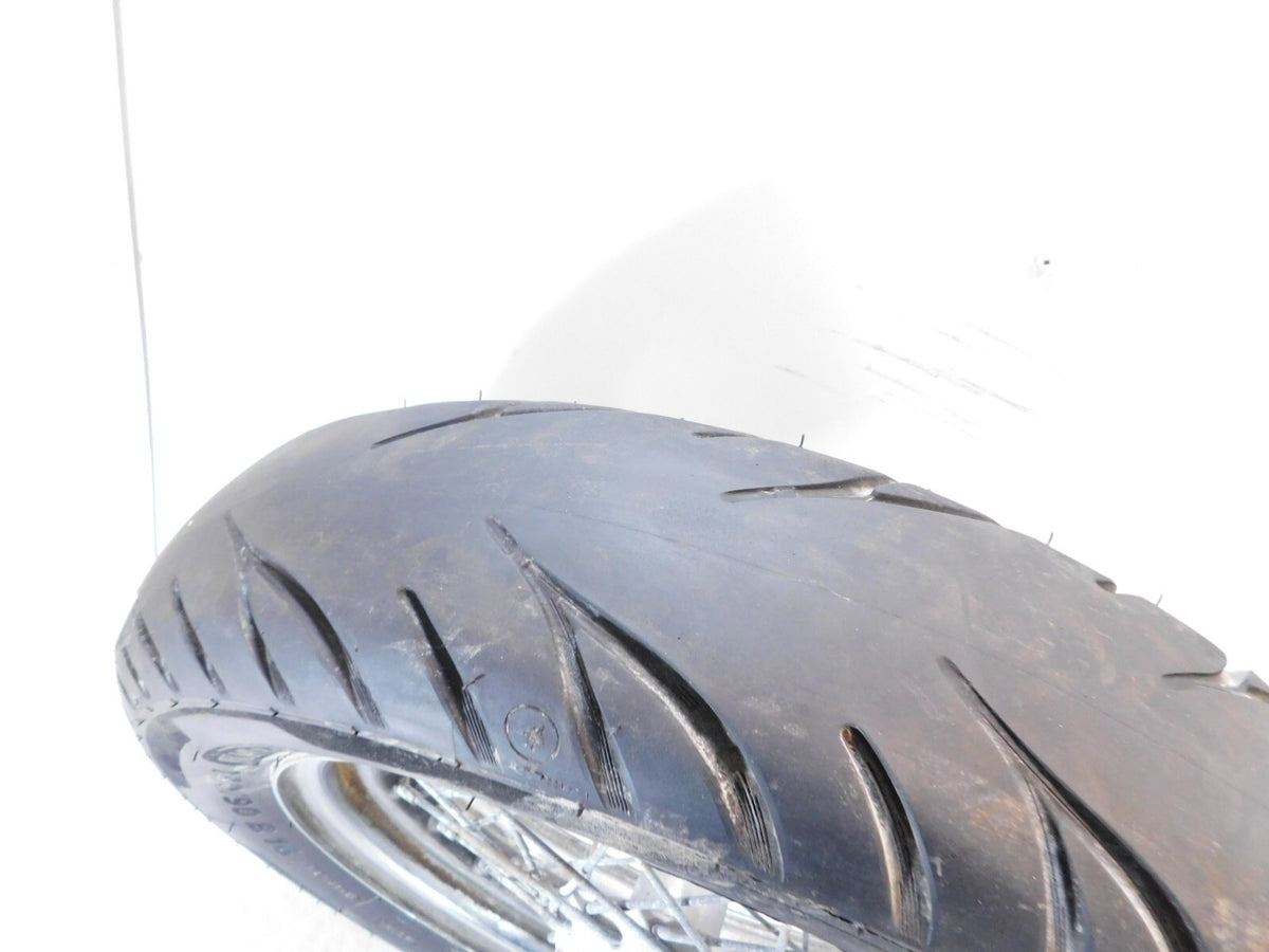 Harley Dyna Softail Sportster 883 1200 Chrome Laced Rear Wheel Rim & Tire -Rust - C3 Cycle
