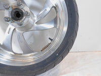 2006 2007 2008 Victory Kingpin & Vegas Silver Cast Rear Wheel Rim w/ Tire 18"x5" - C3 Cycle
