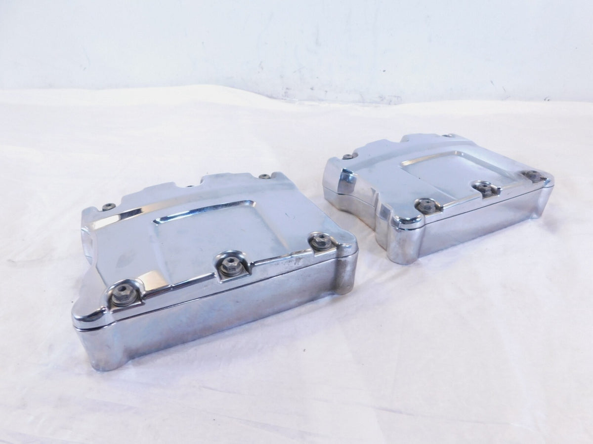 Harley Davidson Touring Dyna & Softail Chrome Cylinder Head Rocker Boxes - C3 Cycle