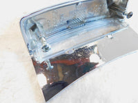 Piaggio Vespa LX LXV 50 125 150 Chrome Rear License Plate Light Cover w/ Lens - C3 Cycle