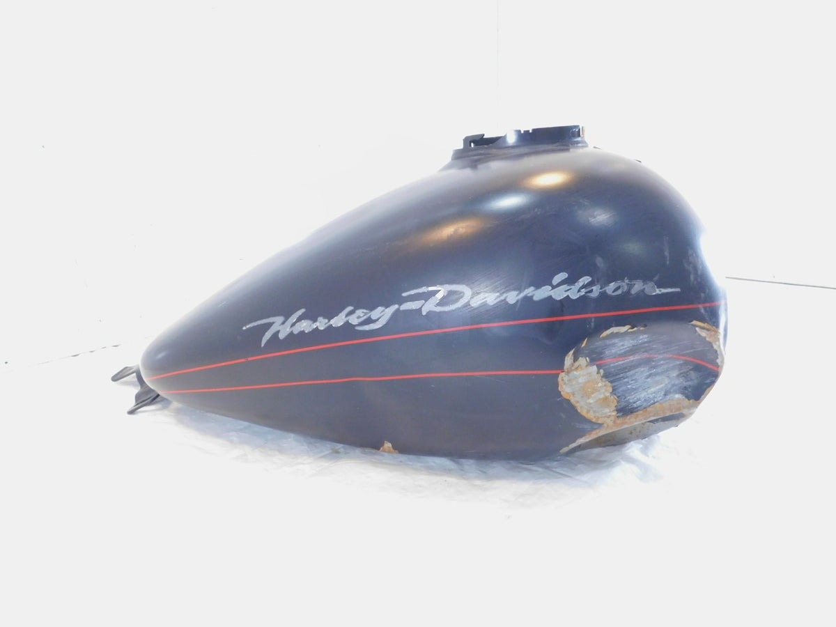 Harley Davidson Road Street & Electra Glide Black Fuel Gas Petrol Tank -Dented - C3 Cycle