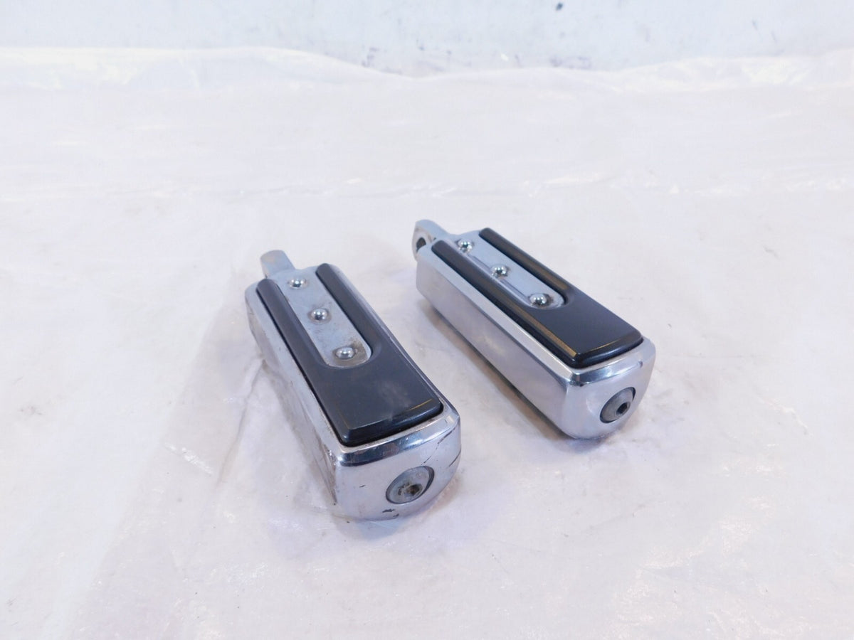 Harley Touring CVO Dyna Sportster & Softail Chrome & Rubber Footpegs Footrests