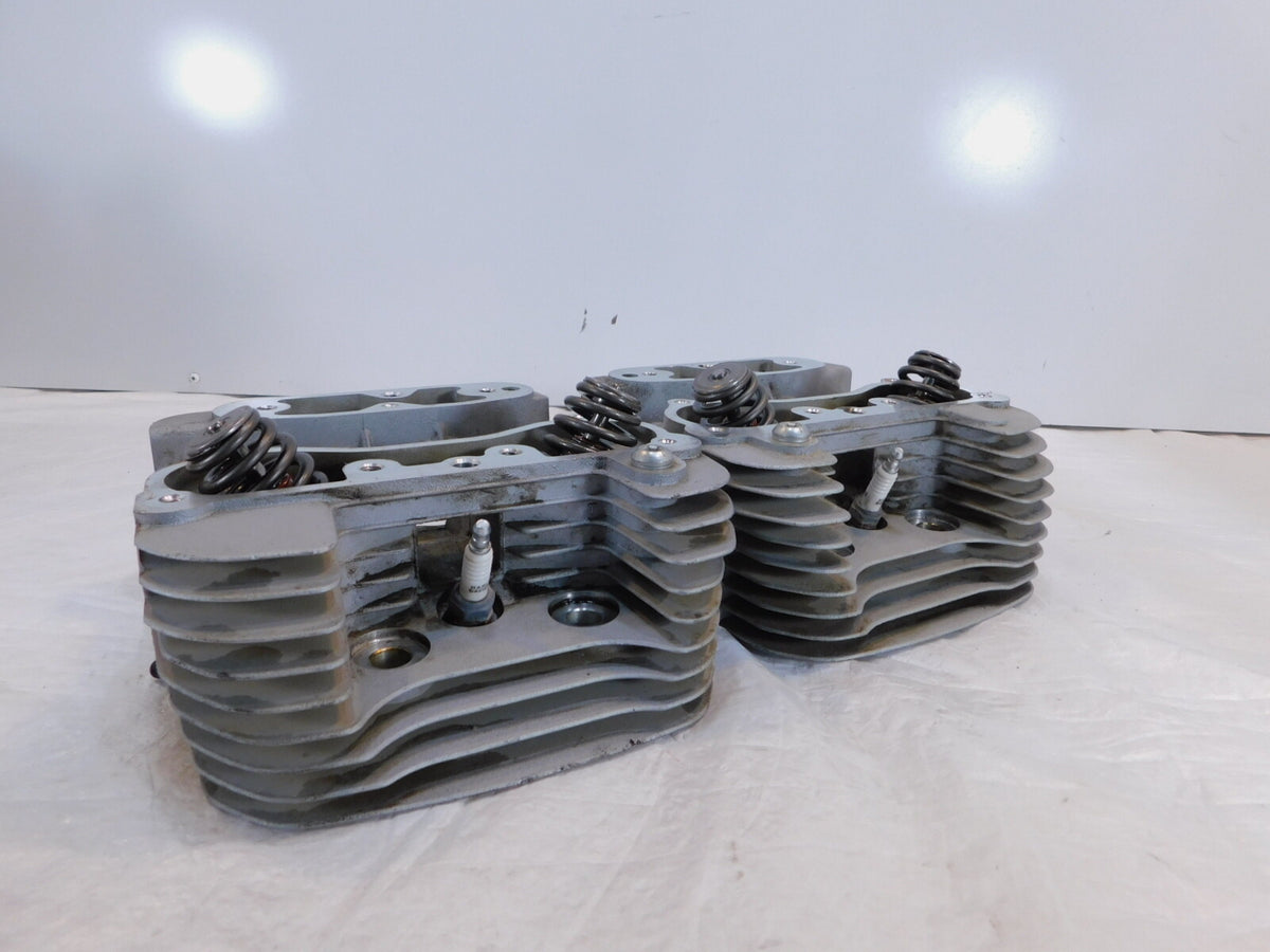 Harley Davidson Sportster XL 883 Super Low Silver Cylinder Heads Springs Valves - C3 Cycle