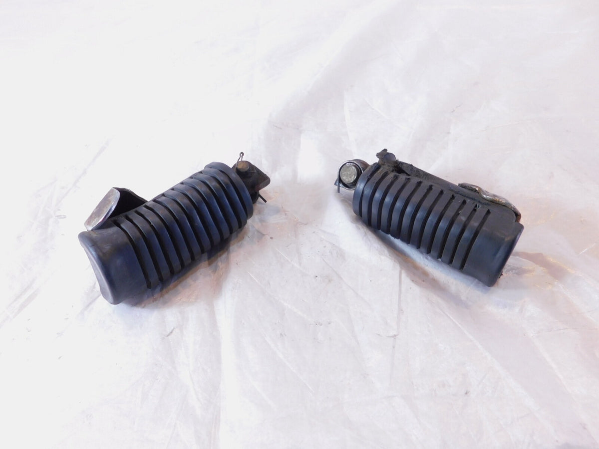 1983 83 Honda GL650 Silverwing 650 Front Driver Black Footpeg Peg Footrests - C3 Cycle