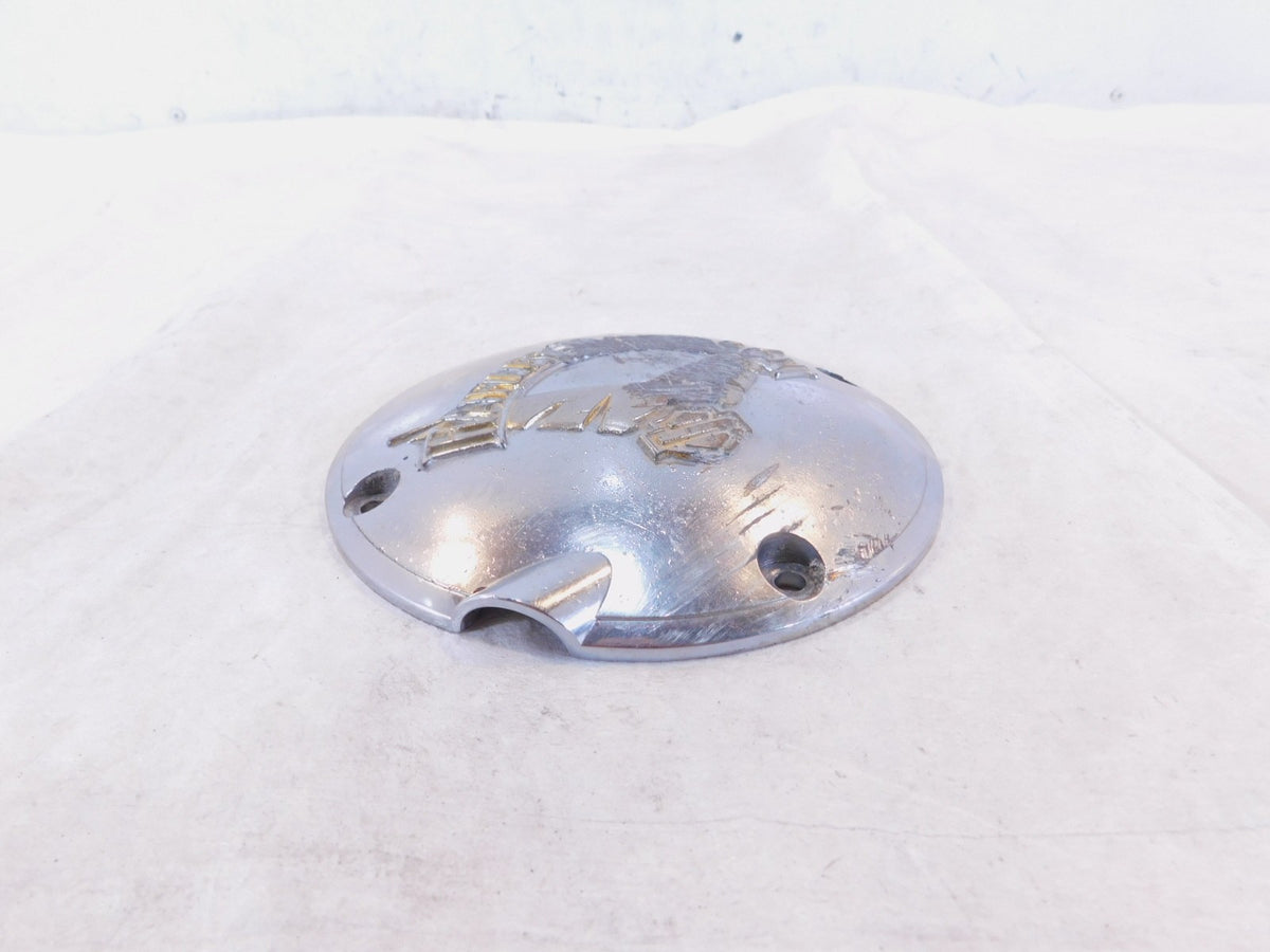 Harley Davidson Logo Sportster 1200 Custom Left Engine Motor Clutch Derby Cover - C3 Cycle