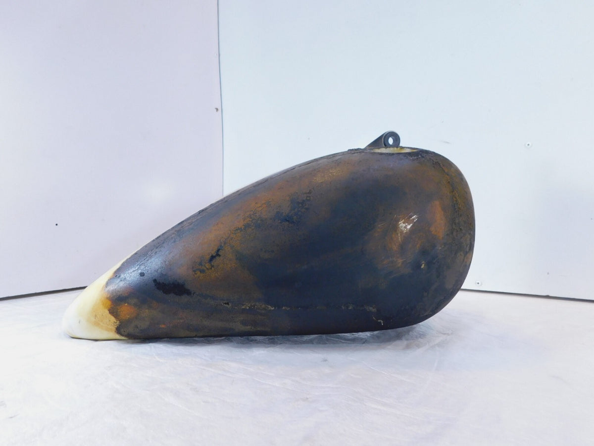 03 2003 Indian Gilroy Scout Right Side Fuel Gas Petrol Tank White- Rusty - C3 Cycle