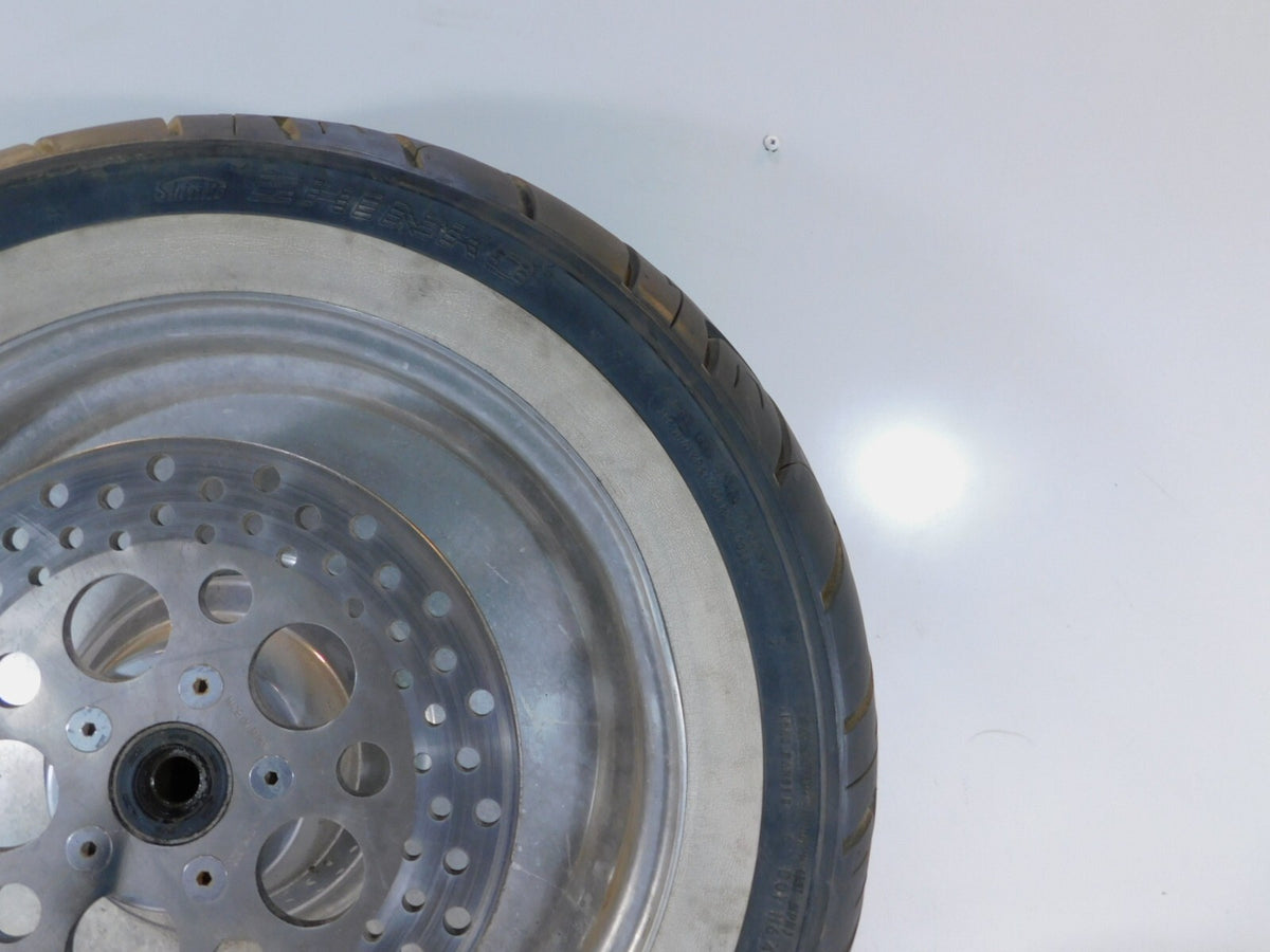 Harley Davidson Dyna Softail & Sportster 883 & 1200 Rear Wheel Rim w/ Tire- BENT - C3 Cycle