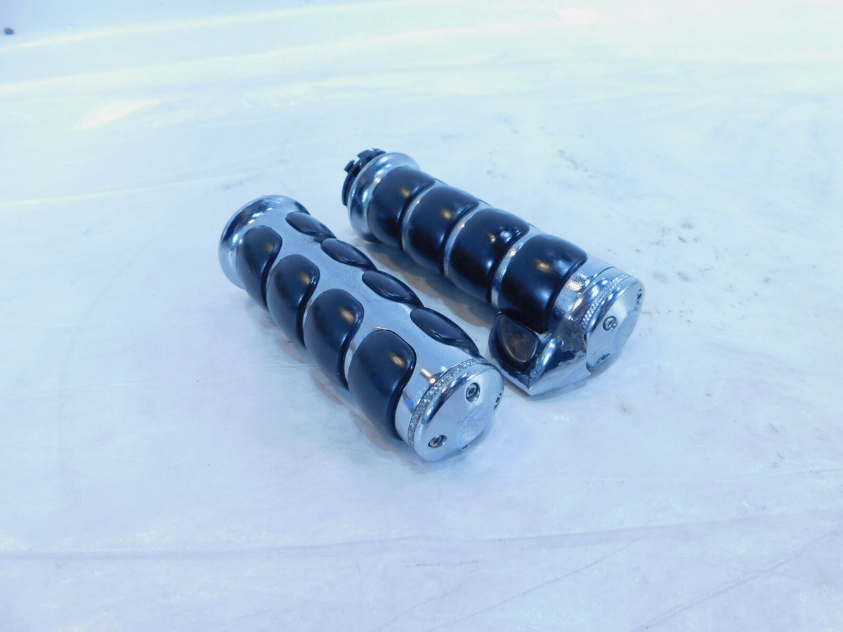 Harley Davidson Dyna Sportster Softail Rubber Left & Right Handlebar Hand Grips - C3 Cycle