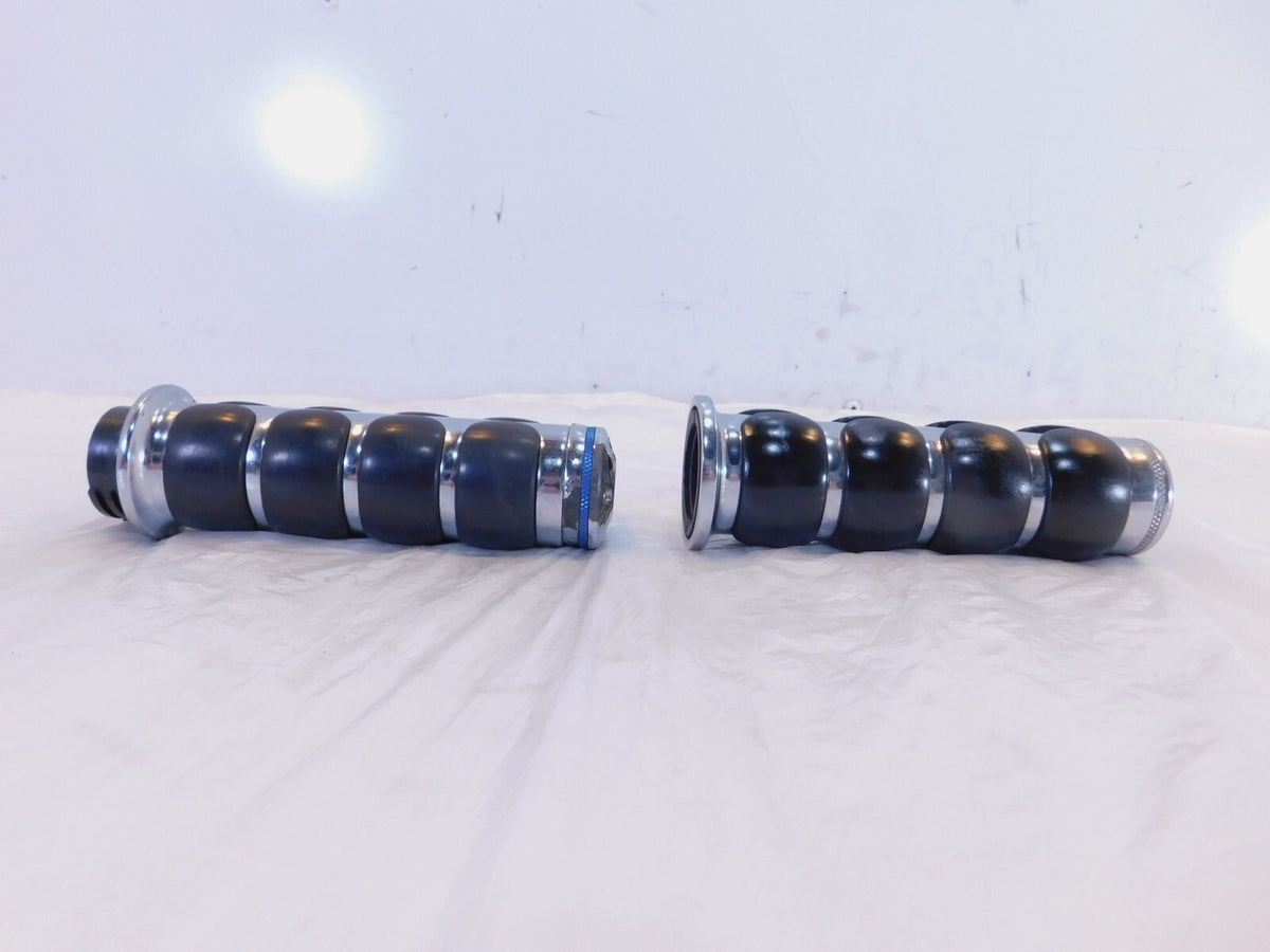 Harley Davidson Touring Dyna Sportster Softail Chrome Pair Handlebar Hand Grips - C3 Cycle
