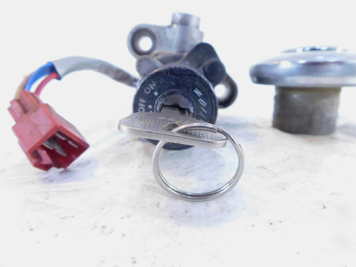 Yamaha V-Star 650 XVS650 & 1100 Ignition Switch Steering Lock Gas Cap Set & Key - C3 Cycle