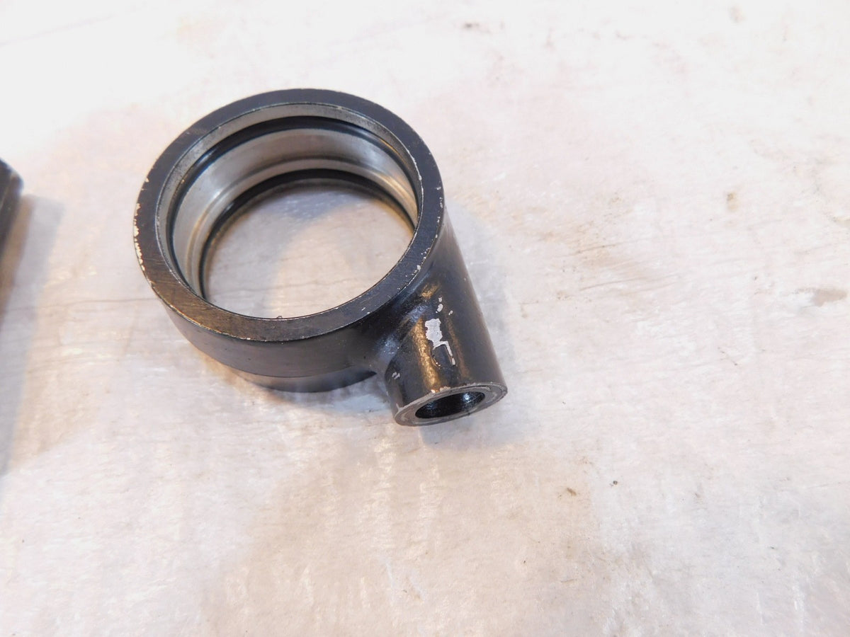 1982 82 Yamaha XJ750 Maxim 750 Front Fork Triple Tree Air Joint Holder Brackets - C3 Cycle