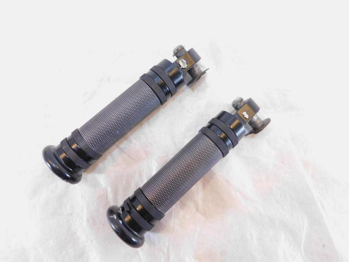 Harley Touring FXR Dyna Sportster & Softail Black Foot Peg Footpeg Footrests - C3 Cycle