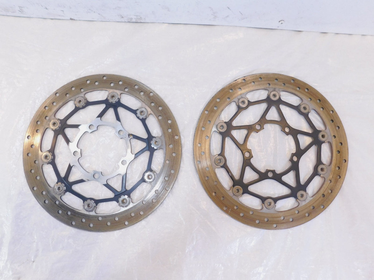 2013-2016 Triumph Street Triple Pair Front Wheel Brake Disc Caliper Rotors - C3 Cycle