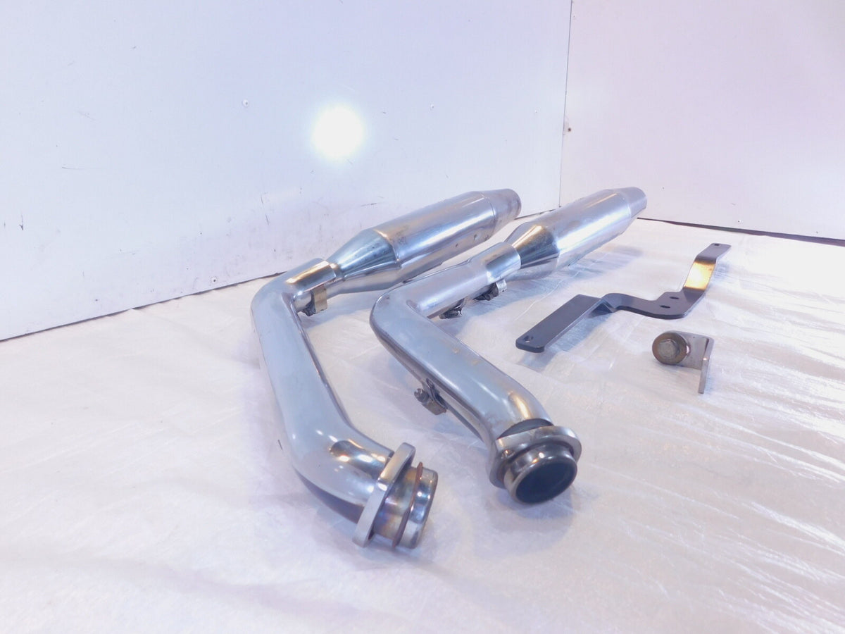2001-2003 Indian Gilroy Scout Exhaust Header Pipes & Muffler System Bracket - C3 Cycle