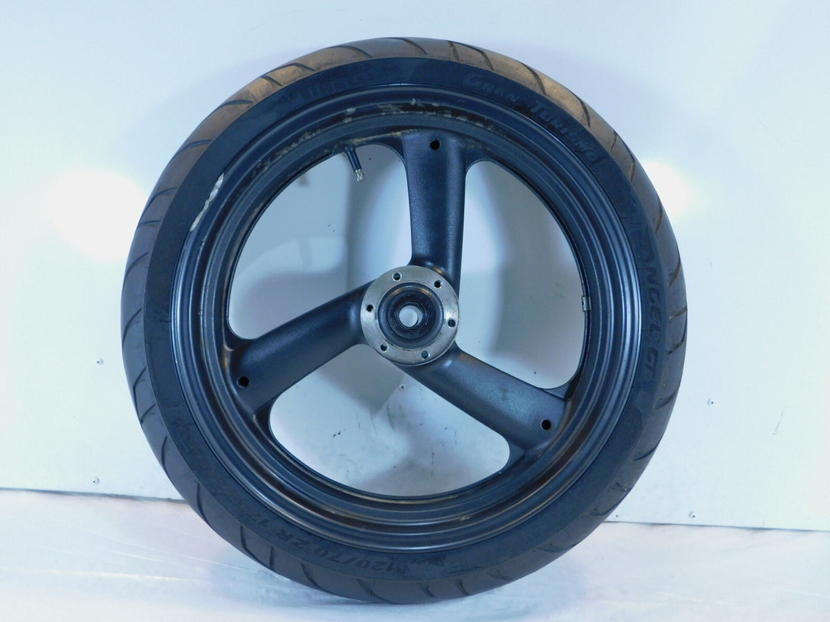 Yamaha FZR1000 YZF750R & YZF750 3 Spoke Black Cast Front Wheel Rim Hub & Tire