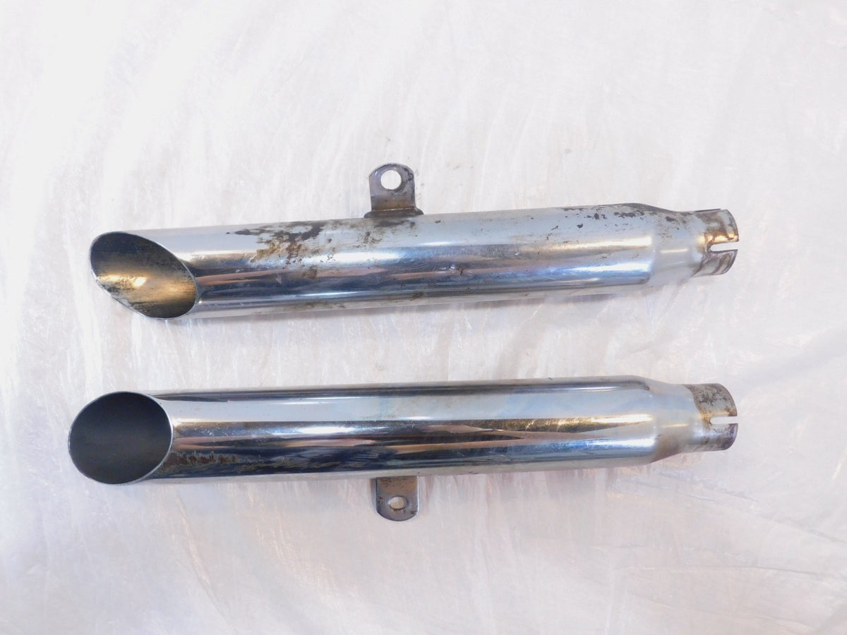 Harley Davidson Sportster 883 & 1200 Slip On Chrome Exhaust Header Pipe Mufflers - C3 Cycle