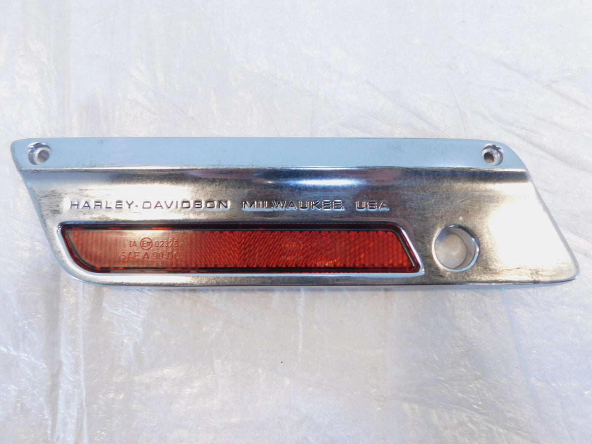 Harley Touring Road King Electra Street Glide Chrome Left Saddlebag Latch Cover - C3 Cycle