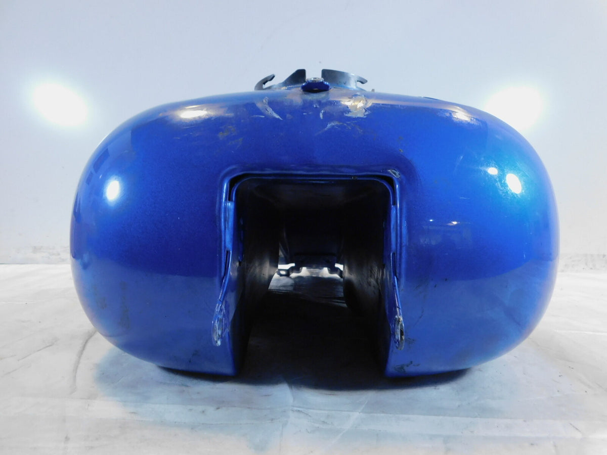 Harley Davidson Road Street & Electra Glide Blue Fuel Gas Petrol Tank - Dented - C3 Cycle