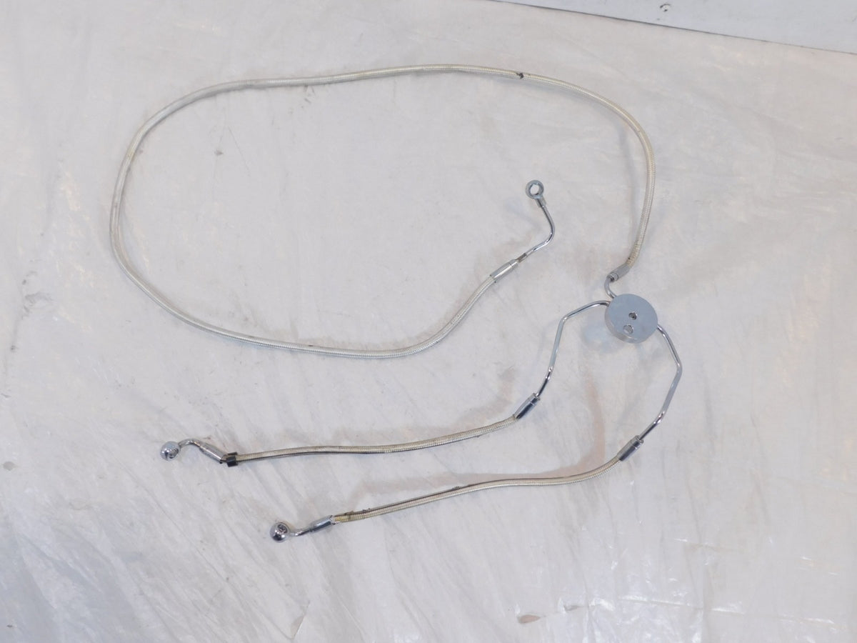 09 Harley Davidson CVO Road Glide Front Left & Right Caliper ABS Brake Hose Line - C3 Cycle
