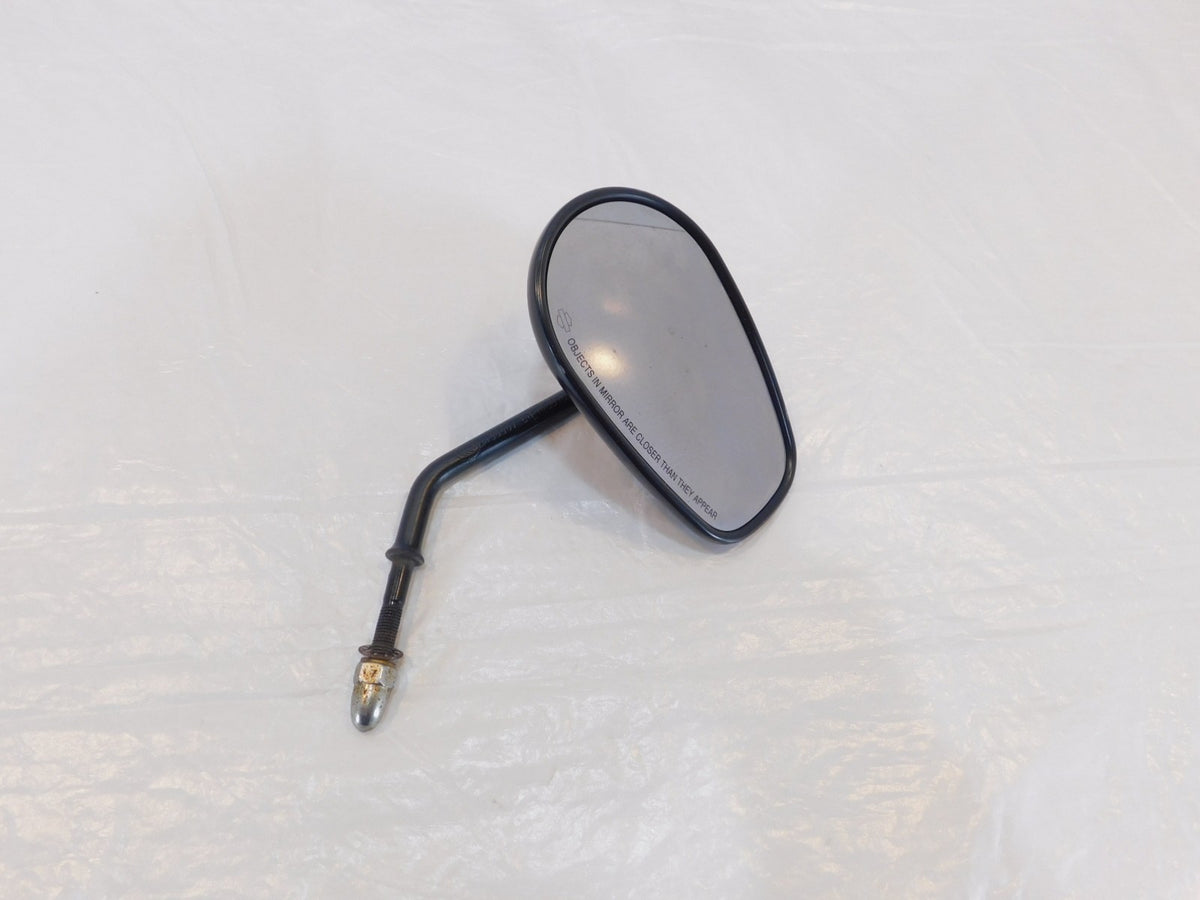 Harley Davidson FXR & Softail & Dyna & Sportster Black Right Rear View Mirror - C3 Cycle