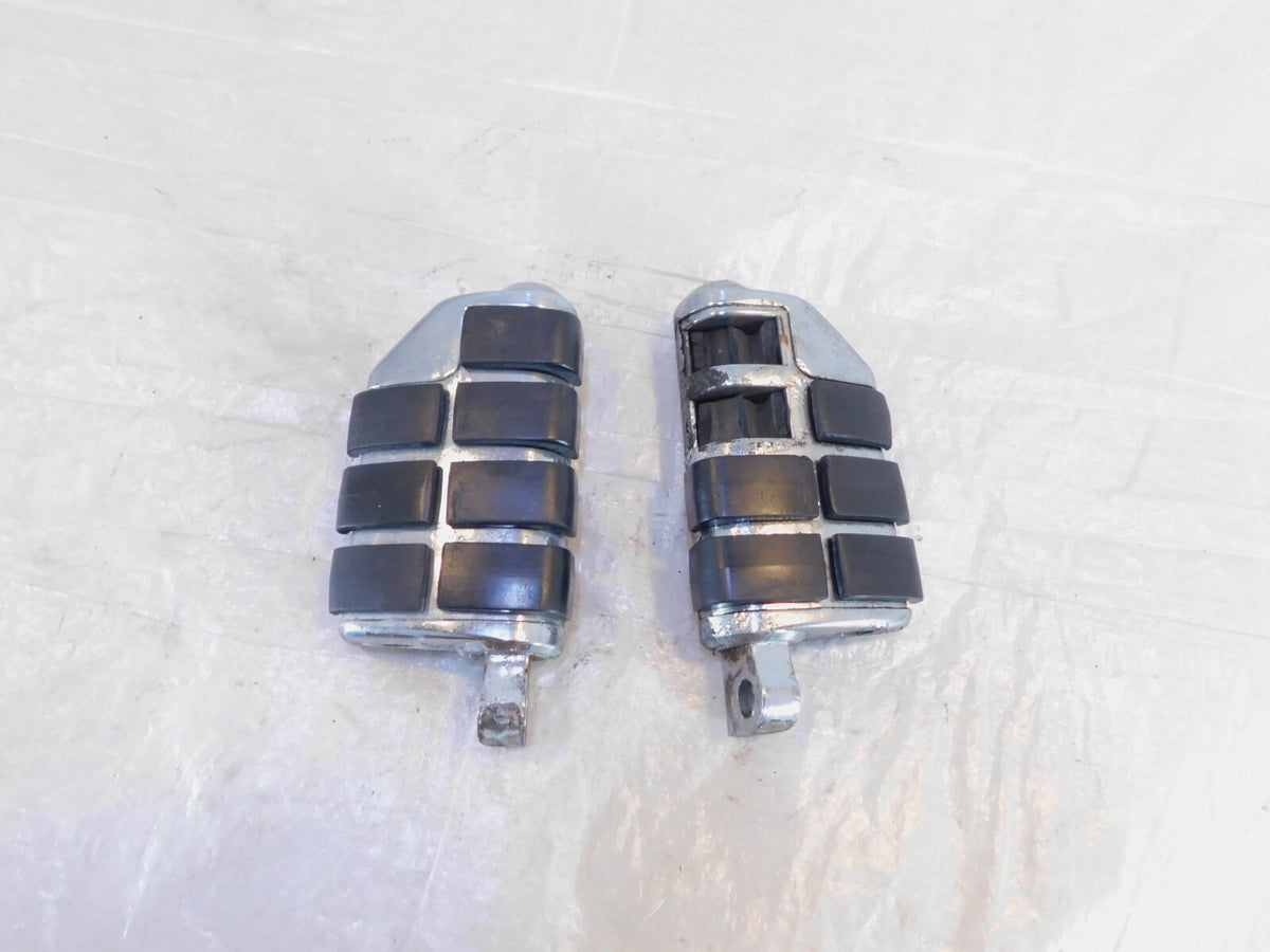 Harley Davidson FXR Dyna Sportster & Softail ISO Chrome Footpegs Footrests - C3 Cycle