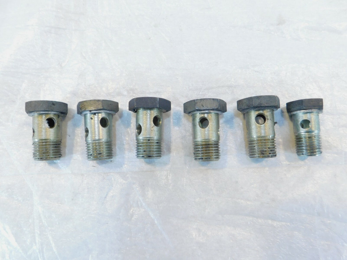 95-97 BMW R1100RT Engine Motor Oil Cooler Thermostat Pipe Hollow Banjo Bolt Lot - C3 Cycle