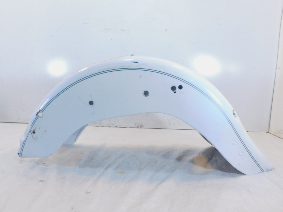 2000-2005 Harley Davidson Softail Heritage Classic White Rear Wheel Cover Fender - C3 Cycle