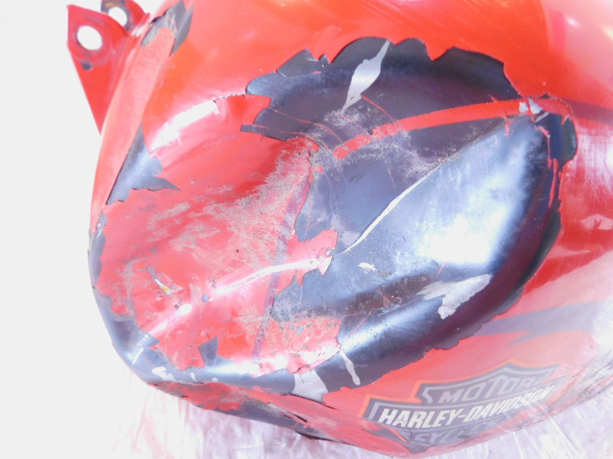 2002 Harley Davidson Dyna FXDWG Wide Glide Red Fuel Gas Petrol Tank - Dented - C3 Cycle