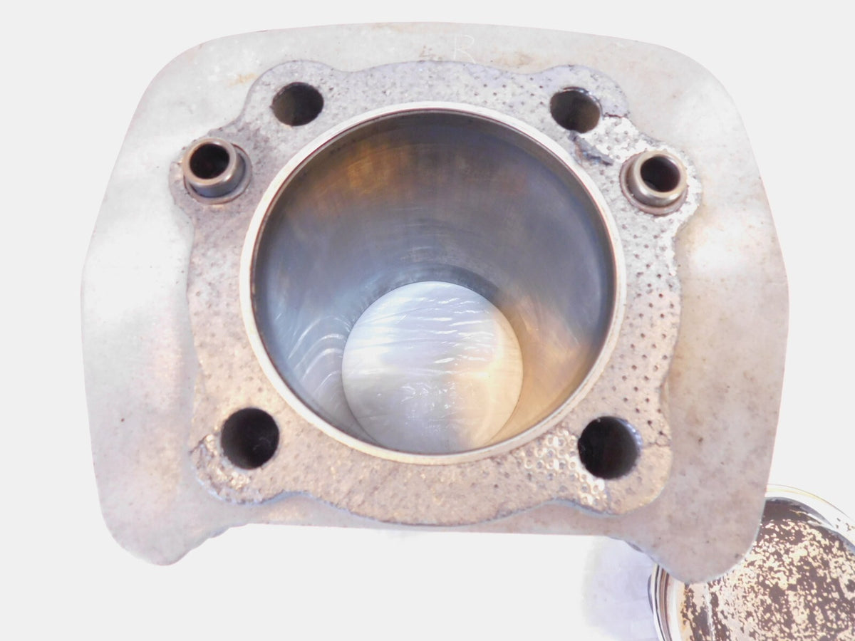 Pair Harley Davidson Sportster 1200 Silver Engine Cylinder Jugs w Wiseco Pistons - C3 Cycle