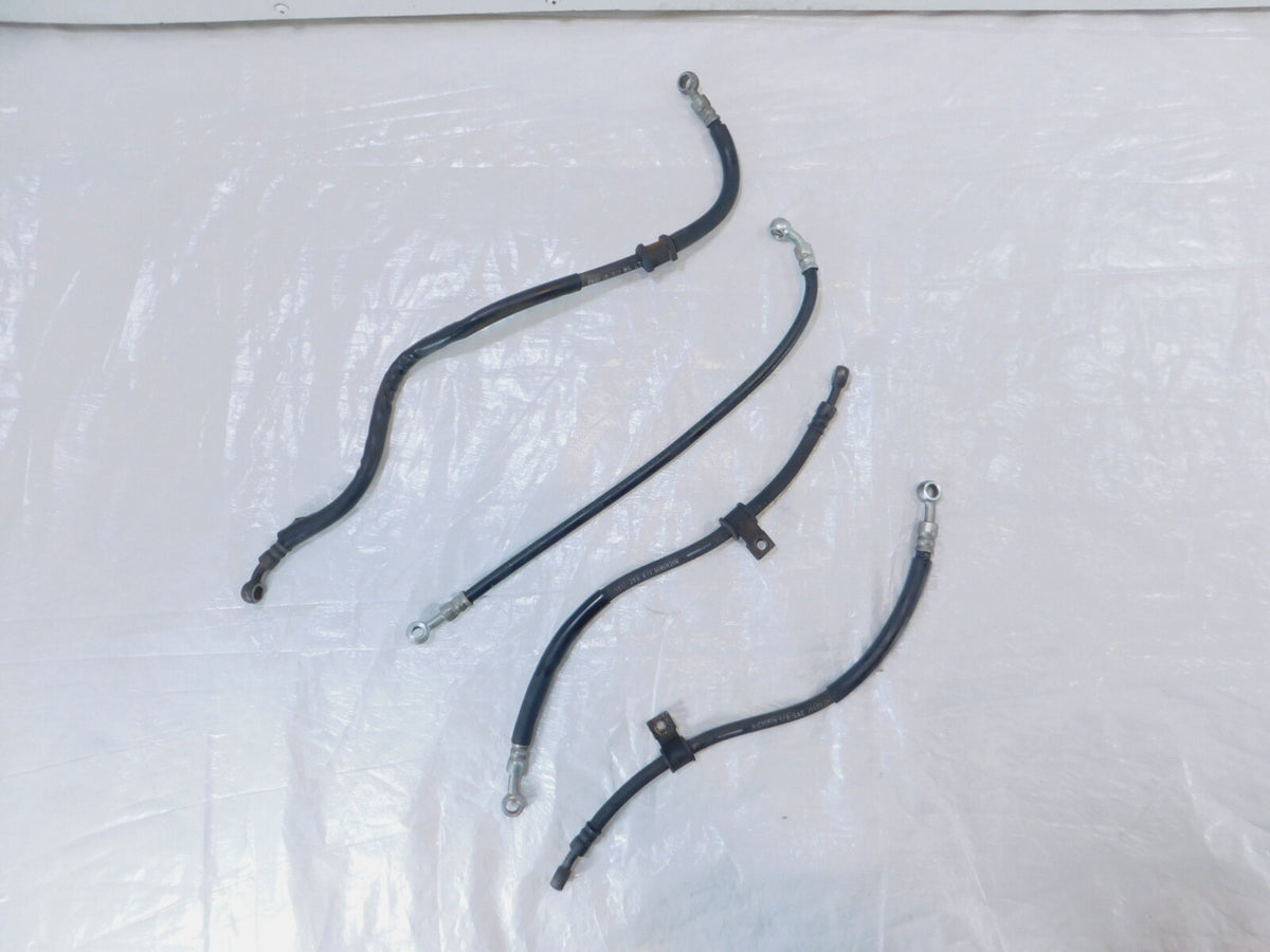 Suzuki RF600 Black Front & Rear Brake Master Cylinder to Caliper Hose Line Pipes - C3 Cycle
