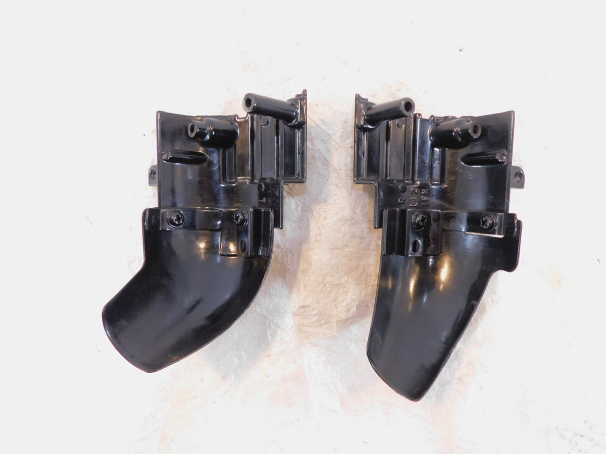 1985-02 Yamaha V-Max 1200 VMX12 VMAX1200 Black Left/Right Exhaust Shield Covers - C3 Cycle