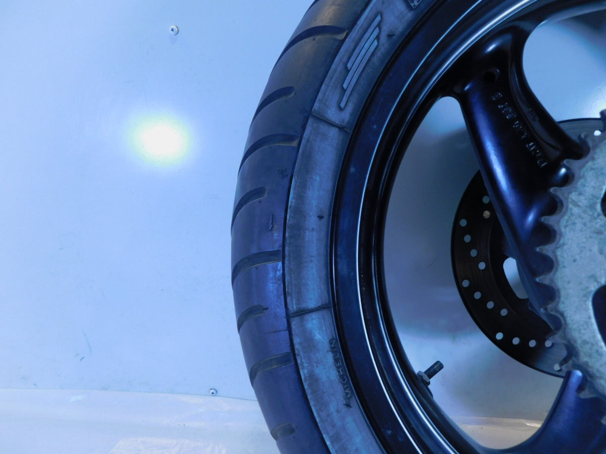 2002 & 2003 Ducati Monster 620 750 & 800 Black Rear Wheel Rim & Tire - Straight - C3 Cycle