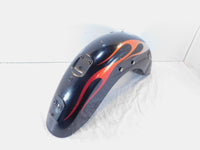 2005 05 Honda VT1100C2 Shadow Sabre 1100 Black Flames Rear Wheel Cover Fender - C3 Cycle