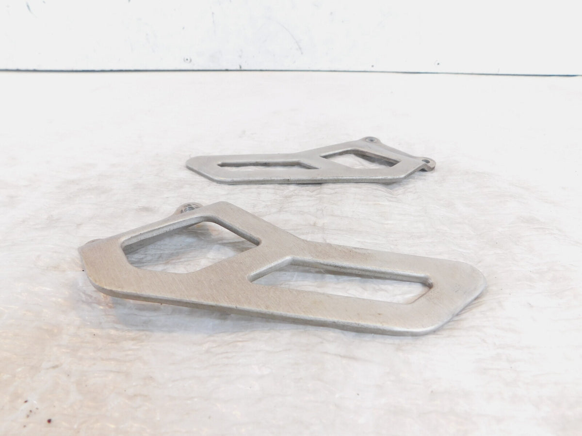 2000-2003 Aprilia SL1000 Falco Front Silver Left/Right Footrest Foot Heel Guards